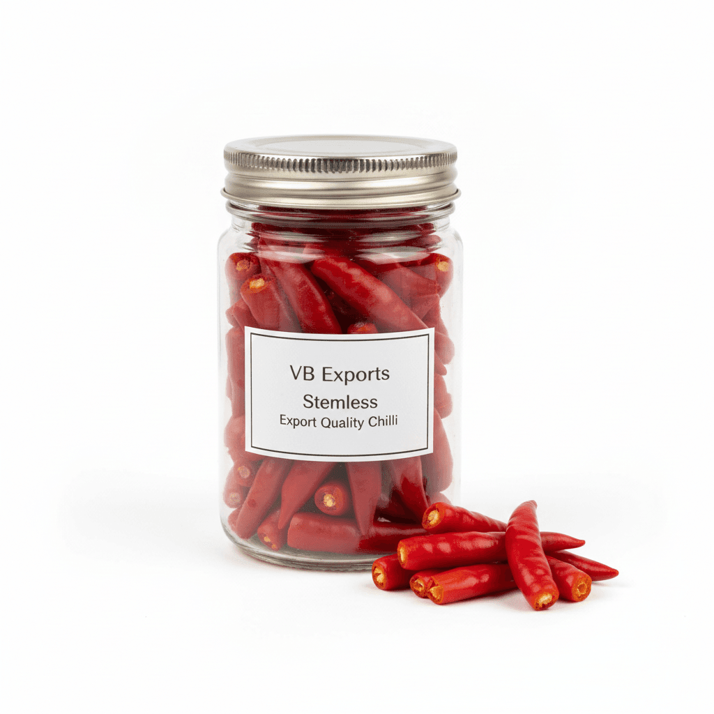 Stemless Export Quality Chilli - Indian Spices Export | VB Exports